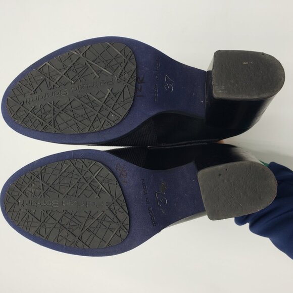 Patrizia Bonfanti Heeled Ankle Booties Boots 7 Womens Leather  Black - Picture 11 of 11